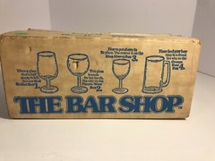 The Shop Bar Set of 6 Crystal Bar Cocktail 5 1/2 Oz CHAMPAGNE Glasses