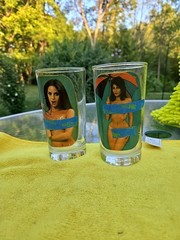Vintage Novelty High Ball Bar Glasses