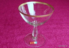 Fostoria (Anniversary Stem #6055 1/2″ Gold) 4 1/2″ CHAMPAGNE(s) Exc (4 avail)