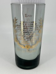 VTG MCM Anchor Hocking Leo Lion Zodiac Highball Glass Astrology Glass Tumbler