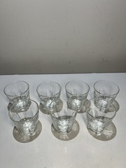 Libbey DuraTuff Old Fashioned Glasses Set of 7 USA Made Heavy Bar Rocks Whiskey