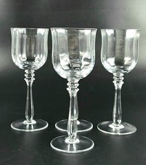 Vintage – Seville Pattern – MIKASA Wine Glasses – Optic Bowls- Set of 4
