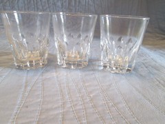 3 Vtg Arcoroc Arc Clear Low Ball Whiskey/Water Rocks Glasses 10 oz. 4” Tall