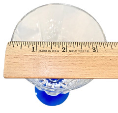 St George American Heritage Cobalt Blue Crystal Water Goblet 8″ T Discontinued