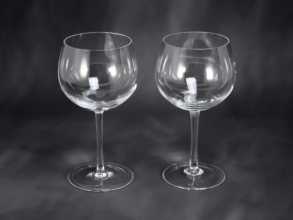 2x Tiffany & Co. Classic Home Essential All Purpose Wine Glasses (U-Shaped Bowl)