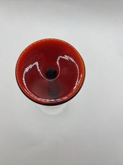 Godet Belgian White Chocolate Liquor Cordial Glasses Red Stem
