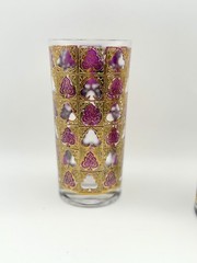 Vintage Culver Canella 22K Gold Highball Glasses Set of 2 MCM Barware 1960’s