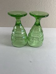 Depression Glass Colonial Block Pattern Water Goblet-Hazel Atlas Glass Company