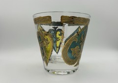 Georges Briard MCM 22k Gold Signed Spade Glasses Set of 4 Double Shot