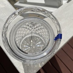NEVER USED Tipperary Irish Crystal Kingston Biscuit Jar w/ Lid, 7×5 and orig box