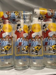 Jim Beam Drinking Glass Horse Racing Stakes Spiral 1988 Festival Lot Of 8 Box30