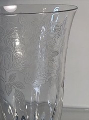 Duncan Miller Wild Rose Ice Tea Footed Glass