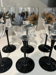 RARE Vintage French Wine Glasses, Julie by Luminarc Set of 8 RARE VINTAGE