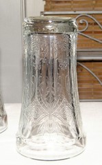 Vintage Set 5 Indiana Glass RECOLLECTION CLEAR FLAT TUMBLERS Iced Tea 14oz 6in