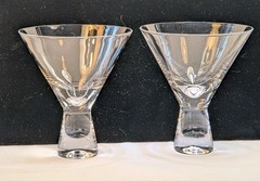 2 Rosenthal Champagne Flutes weighted base Glasses 5 1/2”