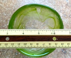 Kosta Boda Green Swirl Mine Tumbler Ulrica Hydman-Vallien UHV Art Glass Sweden