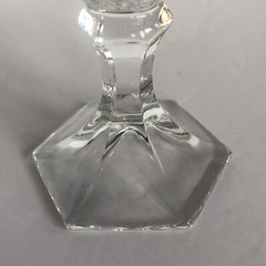 Vintage Fosteria Heritage Crystal Champagne Sherbert Clear Glasses 5″ Set of 2