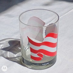 Vintage USA Apollo Stars Stripes Cocktail Drinking Glasses Barware Moon Lot Of 3