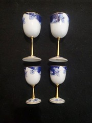 (4) ARITA Designed by SHIBATA Japan Wine Cordial Glass