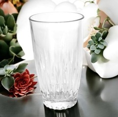 Libbey DuraTuff WINCHESTER 15458 Clear Multi Sided 12 OZ Beverage Glass NEW
