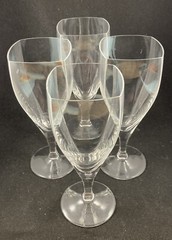 Mikasa Panache Clear Square Crystal Iced Tea Glasses 8.25in Discontinued Set 4