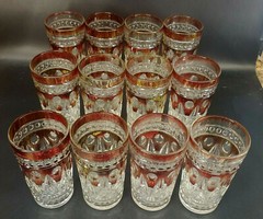 Indiana Glass Colony Park Lane Ruby Stemware Glasses 7 Sizes 80 Pieces