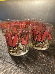 VINTAGE GEORGE BRIARD SET OF (6) CATTAILS