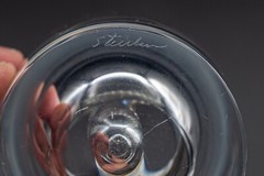 READ- Steuben Glass 7923 – 16 Oz Tumbler Glasses 6 1/2″ H Set of 4 Dimple MONO