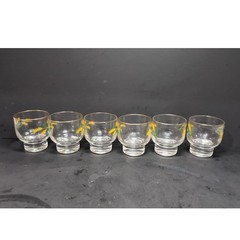 International China Viking Wheat Stackable Glasses, Set of 6, Midcentury Tumbler