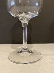 LENOX Crystal MOONSPUN Etched WATER GOBLET Platinum Rim 7 1/8 inch TAll
