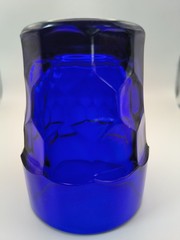 Vintage «Viking» Glass Georgian Cobalt Blue Set – 1 Water Glass (5.75″) 3 Juice