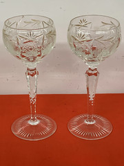 AJKA CRYSTAL — MARSOLA – CLEAR — CUT, LIQUOR COCKTAIL GLASSES — 2