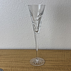 WATERFORD HAPPY WISHES CRYSTAL 11” Toasting Champagne Flute