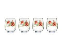 Lenox Butterfly Meadow Stemless Red Wine Set Of 4