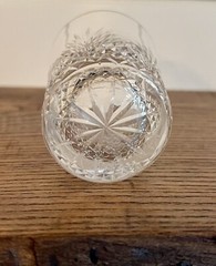 Rochester Cut Glass Co-Set of Two (2) ABP Strawberry Diamond & Fan Cut Tumblers