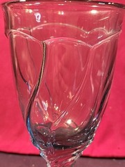 Noritake Sweet Swirl Iced Tea Goblets Light Blue 7 3/8in. Tall Set of 2