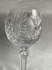 Waterford Crystal 4 Clare Hock Wine Glass Goblet 7 1/2″ Stemmed Glasses