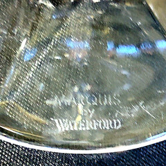 WATERFORD Marquis OMEGA WINE GLASSES, Cut Crystal, Signed J. O’Leary, 2011, 2PCS