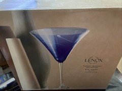 SET OF 4 LENOX TUSCANY SEASONS COLLECTION MULTI COLOR MARTINI GLASSES – MINT