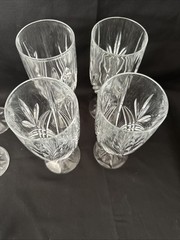 9 Piece Godinger Dublin Crystal Pitcher and Glasses Set