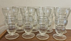 8 Vintage Soda Fountain Milkshake/Ice Cream Float Glasses 7” Indiana Glass Co. 8