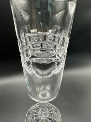 Vtg Galway Irish Crystal Celtic Champagne 8″ Flutes Faceted Stem 24% Led Crystal
