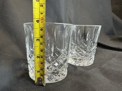 Waterford Marquis Double Old Fashioned Glasses Tumblers Whiskey Markham 2 FLAWS
