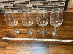 Vintage St. George 24% Crystal INAO Wine Tasting Glasses, Set Of 4 With Box