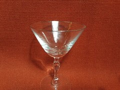 Crystal Cocktail Glasses Stemware Goblets Platinum Rim 6 oz 5.5″H Set of 6