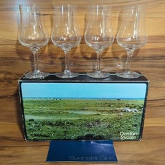 Orrefors Elixir Wine Tasting Glasses By Nils Lanberg 1969 Original Box