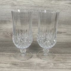 Cristal D’Arques Longchamp 24% Lead 7” Iced Tea Crystal Glasses – Set of 2