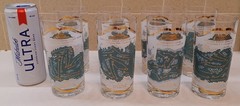 60s CERA Golf Highball Glass, Augusta Natl, Baltusrol, Pebble Beach, etc *READ*