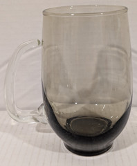 Libbey Tempo Tawny Smoke Set of 4 Open Handle Mugs Glasses Tankard 5.25″