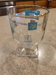(5) Vintage 22K Gold Limited Commemorative Southern Comfort Glasses Mid Century